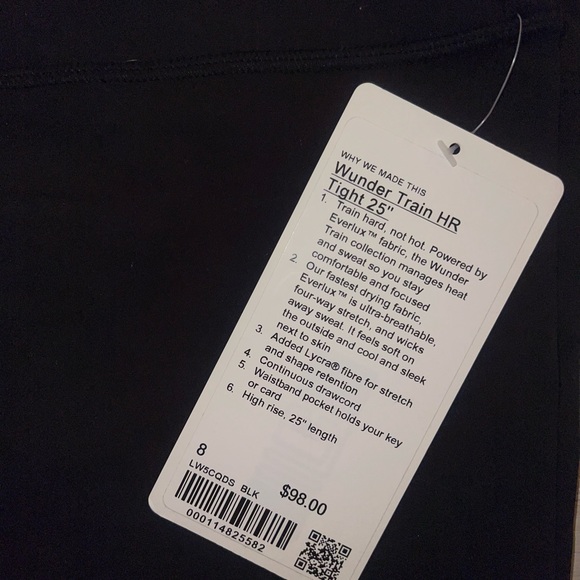 🆕 LULULEMON Wunder Train High Rise Tight 25" -EVERLUX- NWT🆕 - Picture 10 of 11